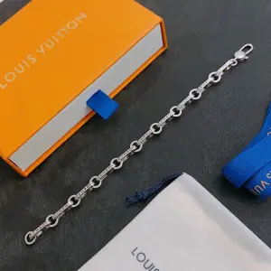 Louis Vuitton Jewelry Unisex Bracelets Vintage Silver Bracelet