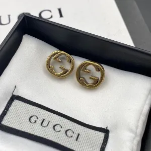 GUCCI Women Hollow Yellow Earrings